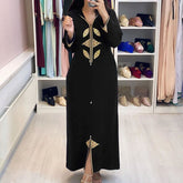 Lizakosht Dress Jellaba Kaftan Moroccan Elegant Maxi Dresses Muslim African A Line Women Plain Casual Office Retro Long Dress 2021